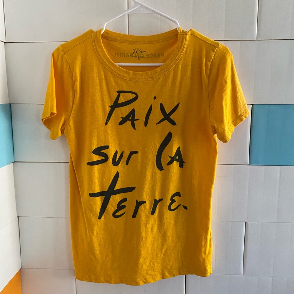 Yellow Jcrew Tshirt